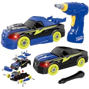 New GILOBABY 26 Pieces Take Apart Racing Car
